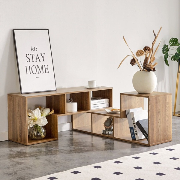 media console, tv cabinet, entertainment unit, storage shelf, living room furniture, bestseller push, lifestyle, minimalist, calm, trustworthy, brown, neutral